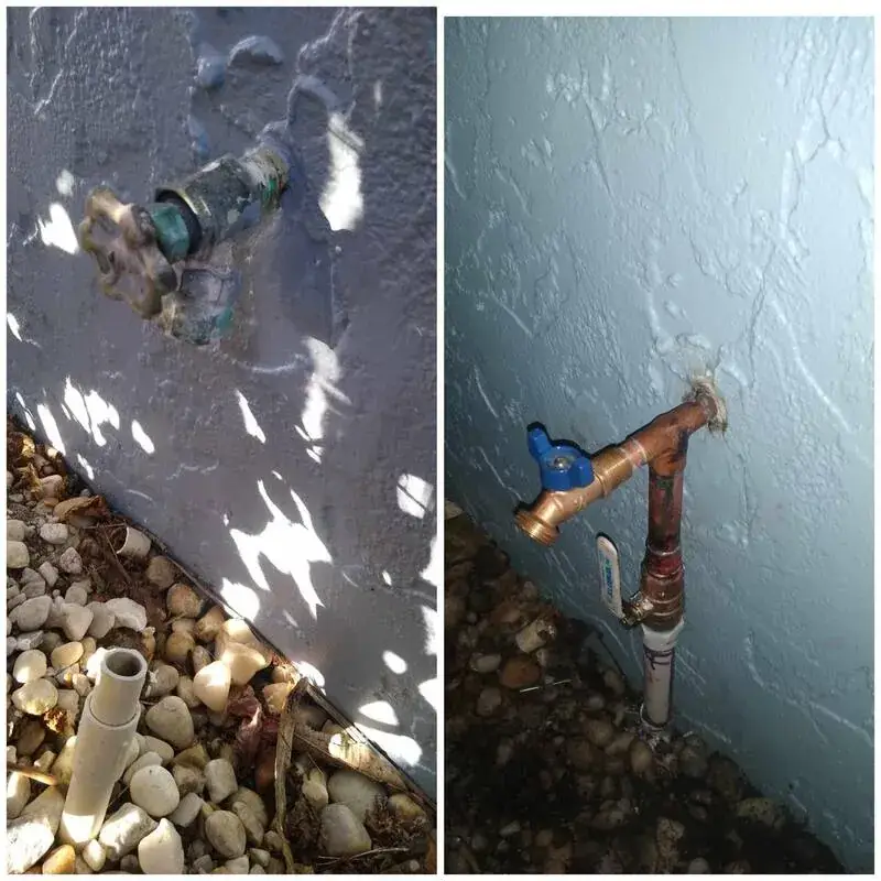 Outdoor hose bib replaced on a Southwest Florida home